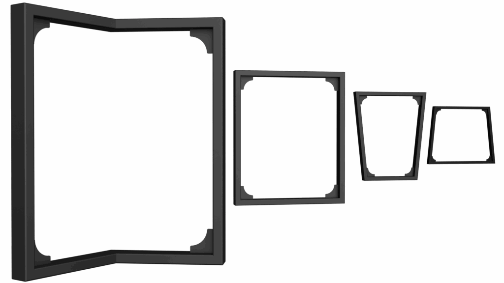 Pieds Mira, Quadra, Ora, Ora inverse à la file