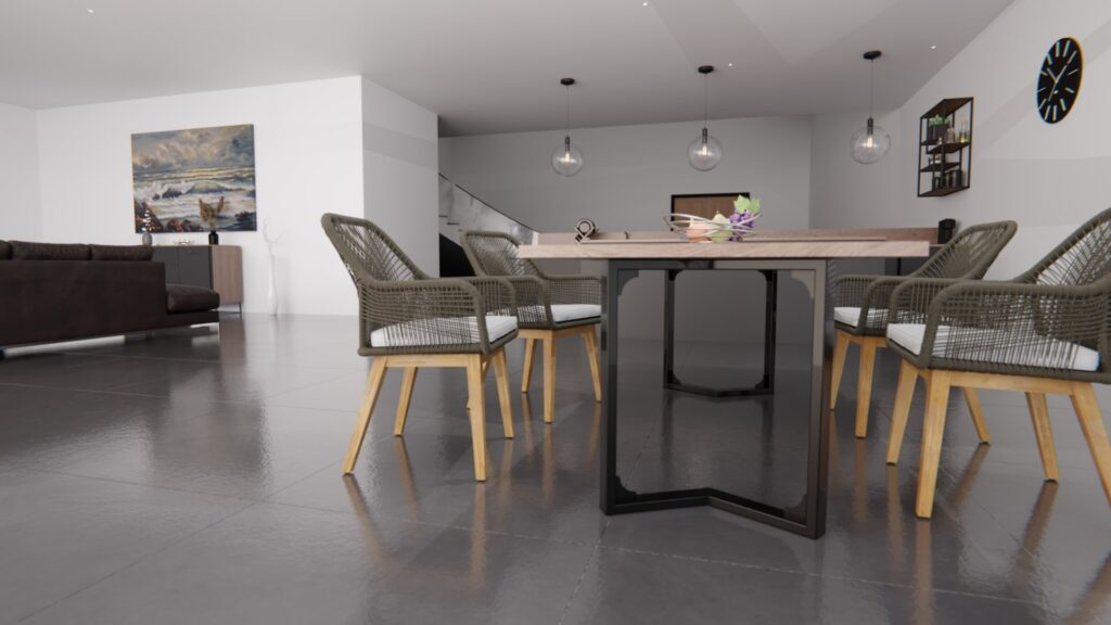 pied Mira table à manger