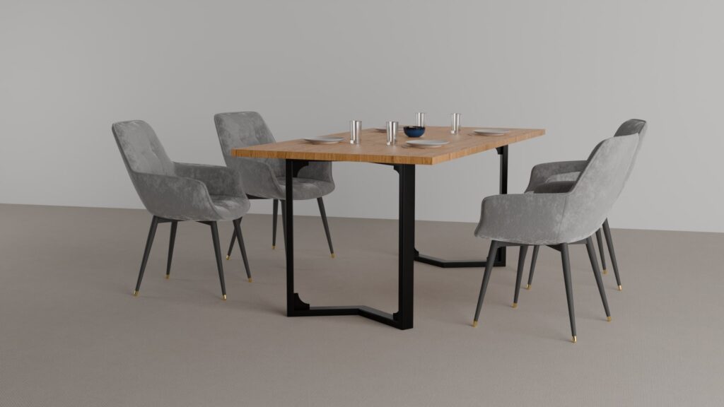 Table à manger avec pieds Mira