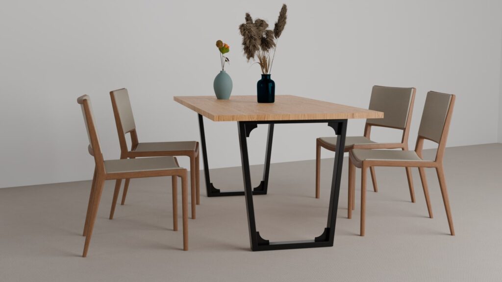 Table à manger avec pieds Ora